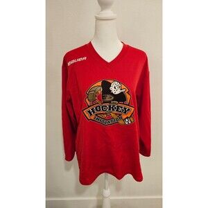 2015 Youth Red Bauer ‘Hockey Initiation’ Anaheim Ducks-style Jersey, Large